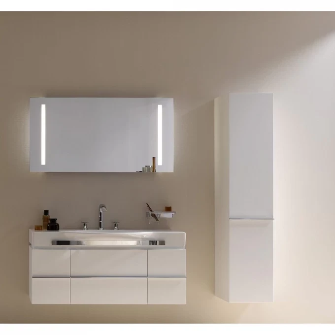 LAUFEN шкафчик высокий 4 полки стеклянные, петли слева 350x335x1650 мм, PALACE - 4.0202.1.075.463.R