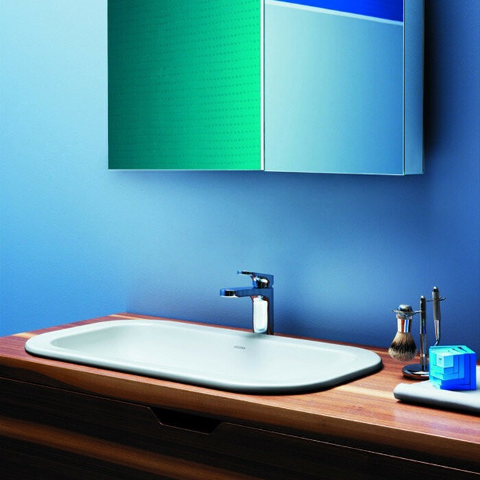 Azzurra Раковина 38x69 GLAZE, GLLI06938000BI (GLZ 69x38/IN bi) цвет: белый