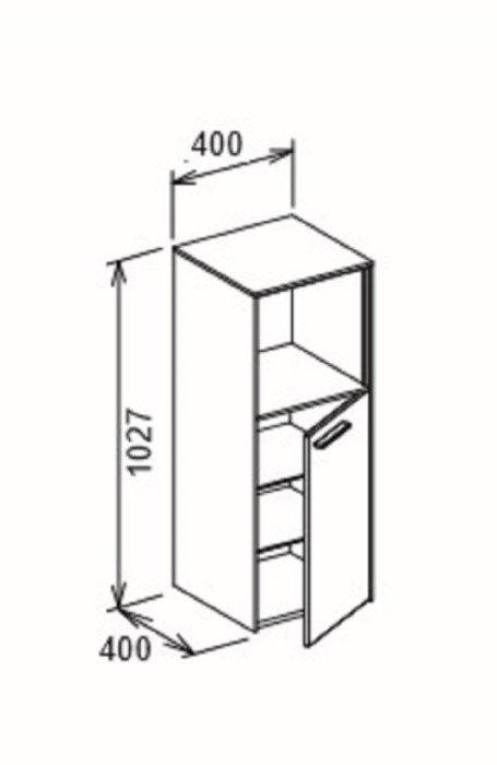 Keuco средний шкаф, royal 60, кашемир матовый арт. 32120 450002