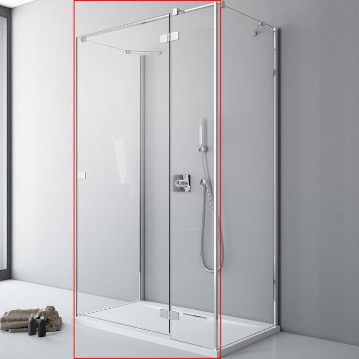 Radaway душевая дверь kdj+s 120 r профиль хром стекло прозрачное, Fuenta New - 384024-01-01R