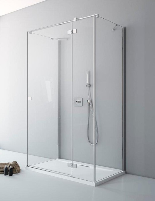 Radaway душевая дверь kdj+s 120 r профиль хром стекло прозрачное, Fuenta New - 384024-01-01R