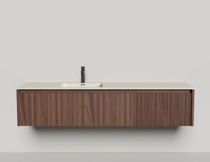 Salini подвесная тумба 1800, domino, 27d218on цвет: коричневый