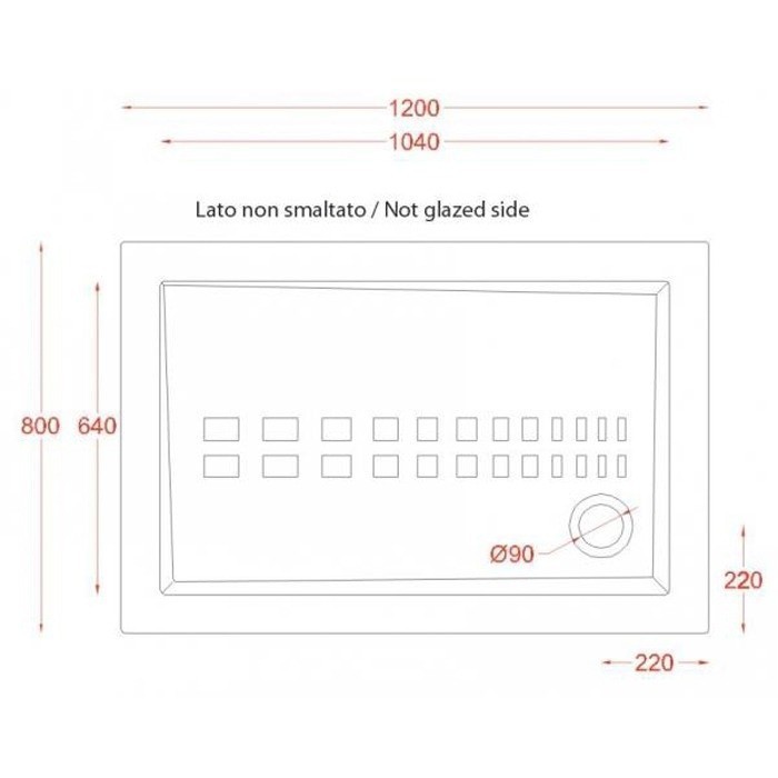 ArtCeram душевой поддон 80х120см, pdr013 01 00 piatto doccia rettangolare цвет: белый глянцевый