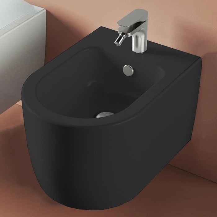 ArtCeram биде (подвесное), mnb001 17 00 monet цвет: черный матовый