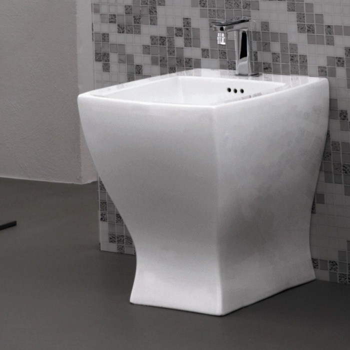 ArtCeram биде (напольное), jzb002 01 00 jazz цвет: белый глянцевый