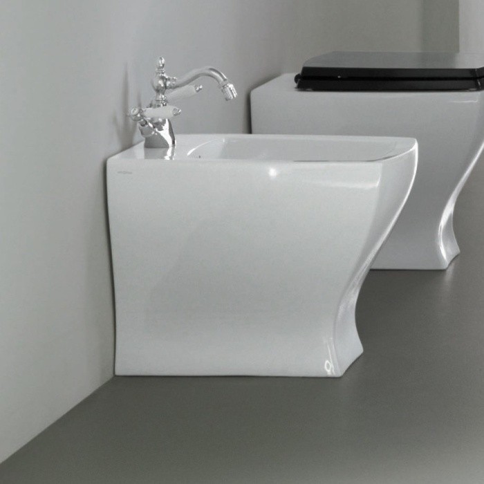 ArtCeram биде (напольное), jzb002 01 00 jazz цвет: белый глянцевый