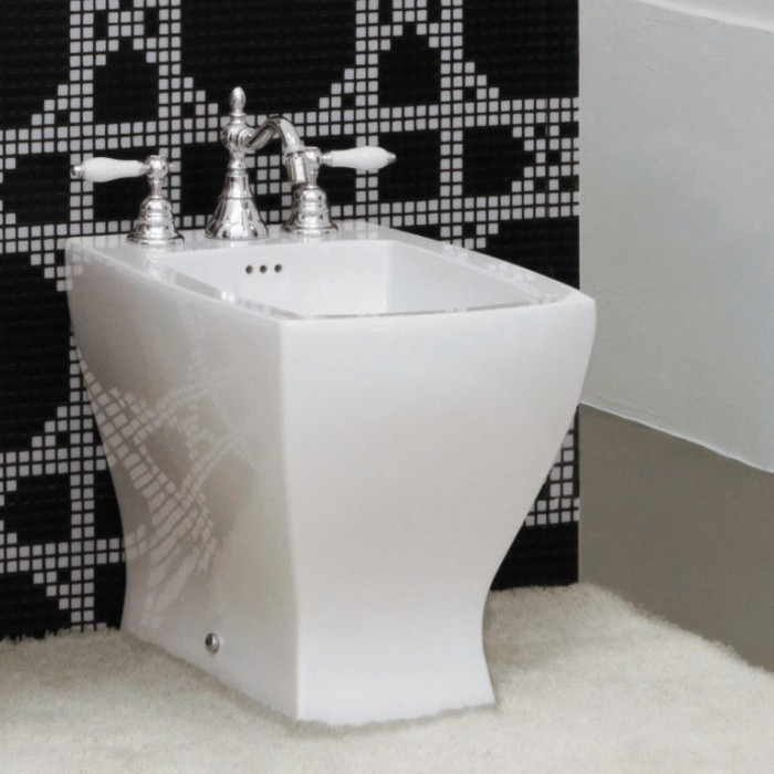 ArtCeram биде (напольное), jzb002 01 00 jazz цвет: белый глянцевый