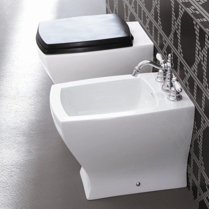 ArtCeram биде (напольное), jzb002 01 00 jazz цвет: белый глянцевый