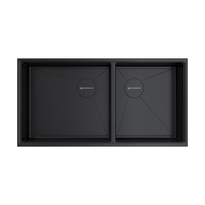 Omoikiri кухонная мойка Taki 85-2-LB-U/IF Side, графит арт. 4997039