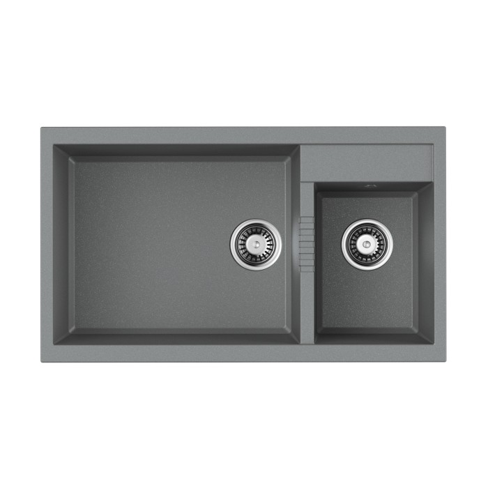 Omoikiri кухонная мойка Tedori 86-2-LB, leningrad grey арт. 4993573