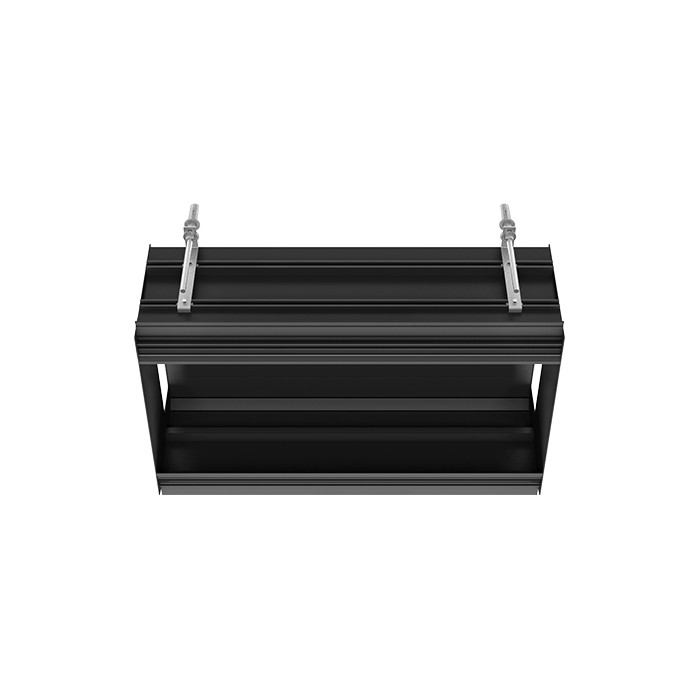 Gessi Профиль линейный 670 мм, для 3 модулей, установка Shift-Fix, Binario, 61006#299 цвет: black xl