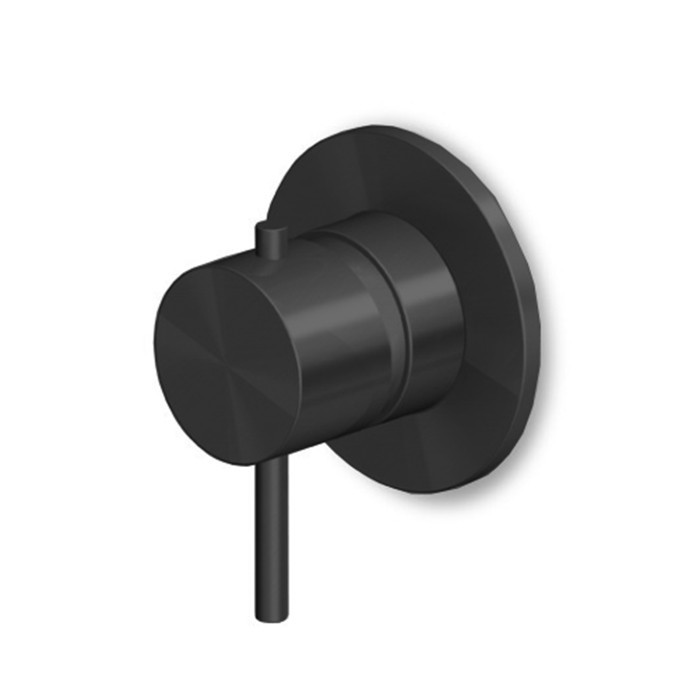 Zucchetti смеситель для душа, встраиваемый, helm, brushed total black pvd арт. zhe122.xp81