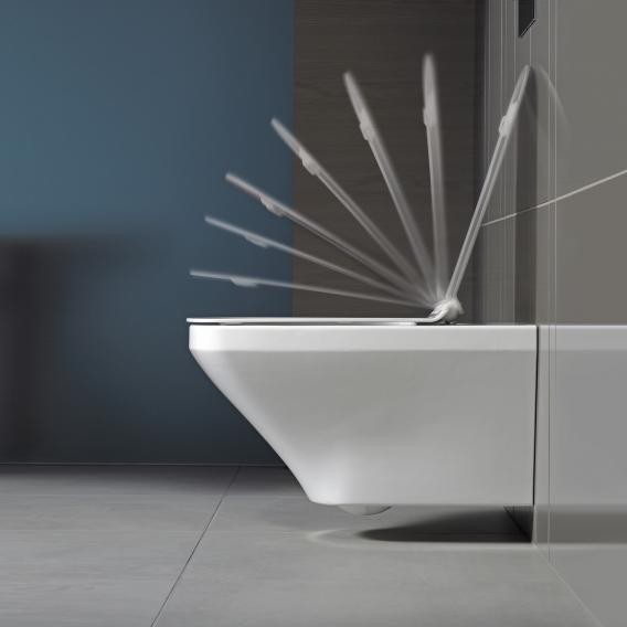 Duravit унитаз подвесной с сиденьем rimless с вертикальным смывом, без смывного края, durastyle, 45510900a11 цвет: белый
