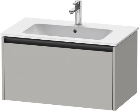 Duravit тумба подвесная под раковину 480 мм х 810 мм х 440 мм, ketho.2, k25063007070000 цвет: бетонно-серый матовый
