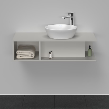 Duravit тумба подвесная под раковину справа 1000 мм х 480 мм, d-neo, de493900707 цвет: бетонно-серый матовый