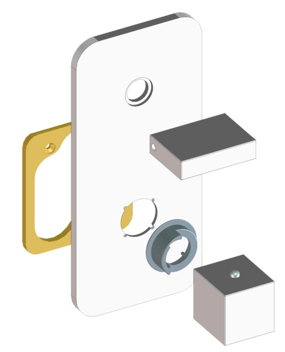 Bossini термостатический смеситель для душа с высокой пропускной способностью, rectangular, хром арт. z033202.030