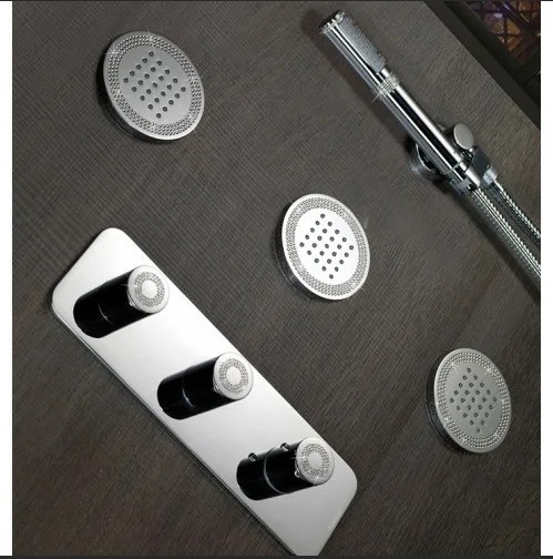 Bossini наружняя часть термостата с цельной панелью, золото, outlets, золото арт. z031204.021