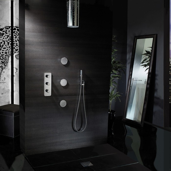 Bossini наружняя часть термостата с цельной панелью, золото, outlets, золото арт. z031204.021