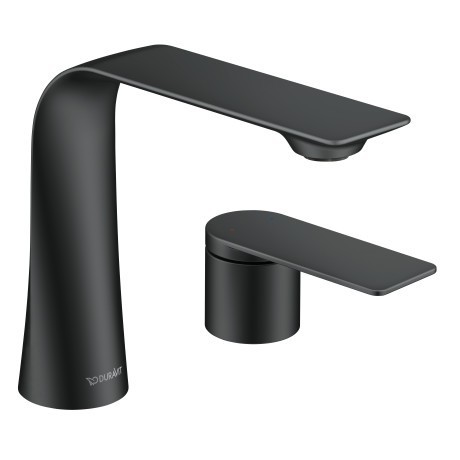 Duravit однорычажный смеситель для раковины на два отверстия, d.1, d11120002046 цвет: черный матовый