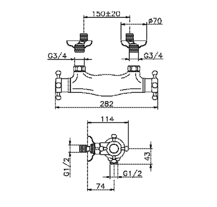 Cisal смеситель для душа, vtt010102a victorian, цвет: satin brushed nickel