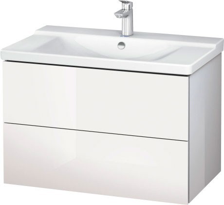 Duravit тумба подвесная под раковину, l-cube, lc624702222 цвет: белый глянцевый