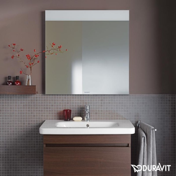 Duravit зеркало с подсветкой, durastyle, ds746803737 цвет: белый алюминий