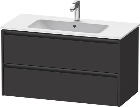 Duravit тумба подвесная под раковину 480 мм х 1010 мм х 550 мм, ketho.2, k25264080800000 цвет: графит суперматовый