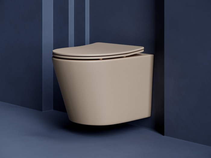 Ceramicanova подвесной унитаз с сиденьем balearica, cn6000mc цвет: коричневый