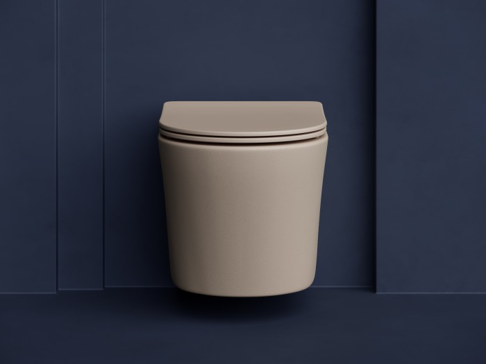 Ceramicanova подвесной унитаз с сиденьем balearica, cn6000mc цвет: коричневый