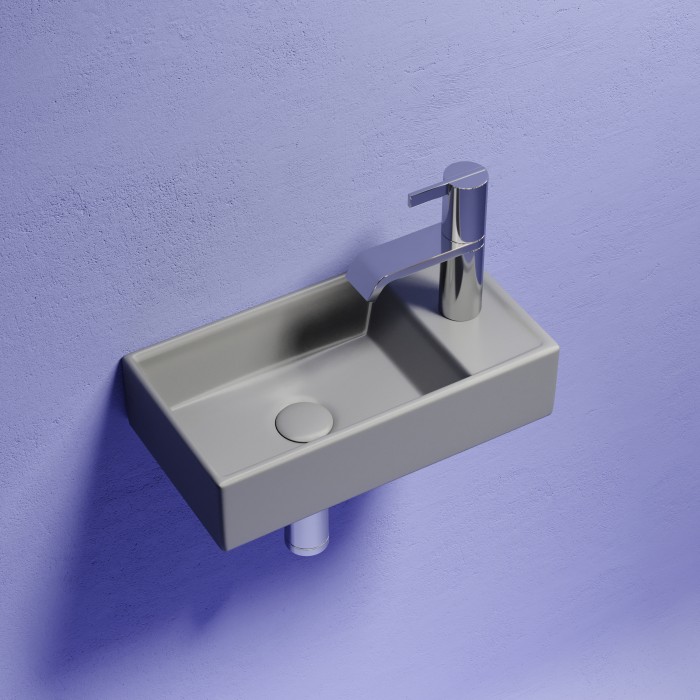 Ceramicanova раковина подвесная element, cn6051lmh цвет: серый