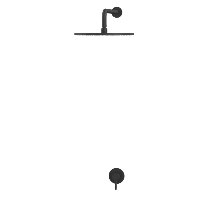 Душевая система скрытого монтажа, Whitecross Y black, черный мат арт. YSET01BL