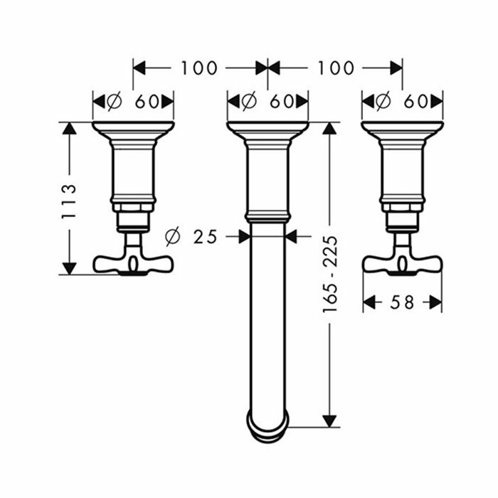 AXOR смеситель для раковины, Montreux, хром арт. 16532000