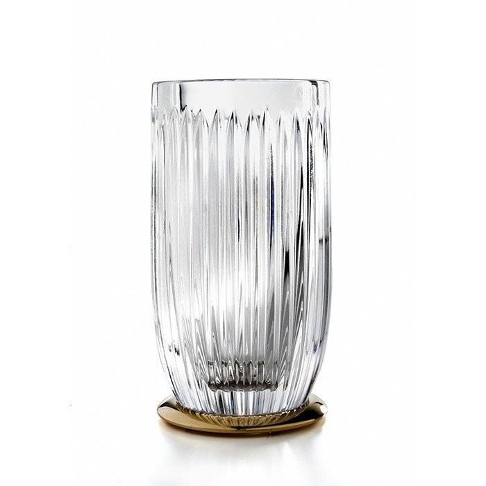 Стакан для зубных щёток настольный, 3SC Elegance Crystal, золото арт. EL03ACRGO