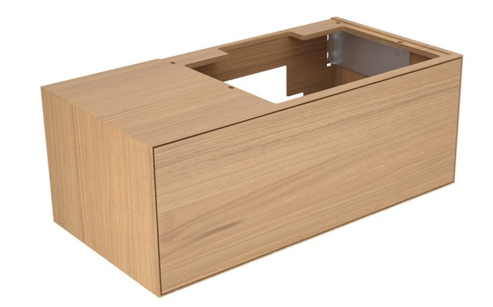 Keuco тумба под умывальник, 1050х400х535 мм отверстие справа 1 ящик фасад и, edition lignatur, арт. 33341 800211