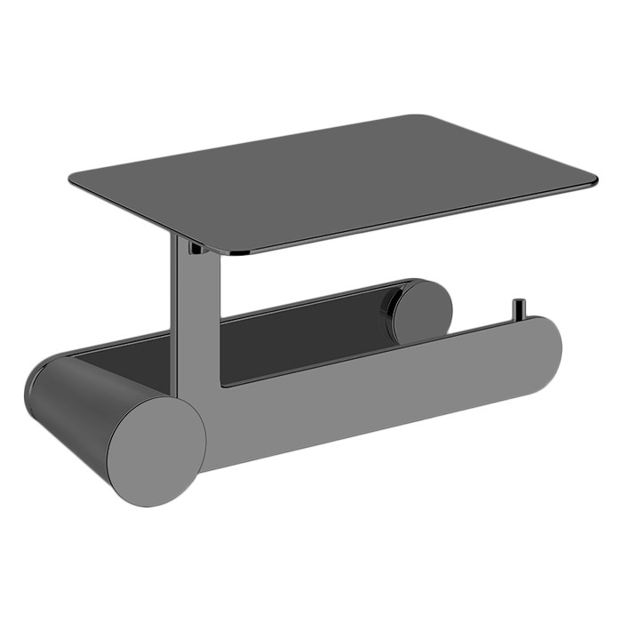 Gessi Держатель туалетной бумаги, подвесной, Cono, 45449#707 цвет: black metal brushed