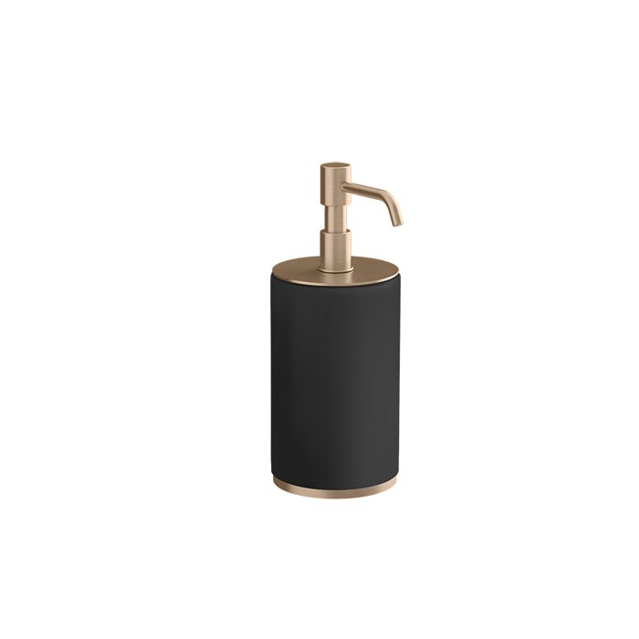 Gessi Дозатор для жидкого мыла, настольный, черный, Tondo, 66438#030 цвет: copper pvd