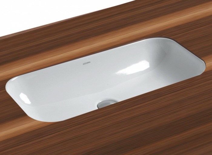 Azzurra Раковина 38x69 GLAZE, GLLT06938000BI (GLZ 69x38/SP bi) цвет: белый
