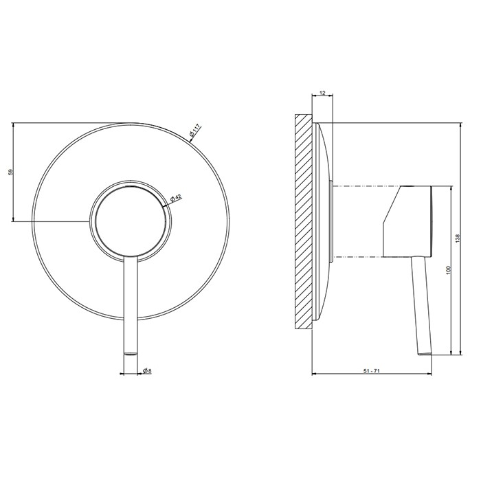 Gessi Смеситель для душа, встраиваемый, на 1 позицию, Emporio Via tortona, 18761#299 цвет: black xl