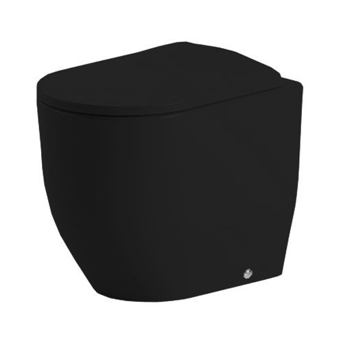 ArtCeram унитаз напольный, безободковый, mnv002 17 00 monet цвет: черный матовый