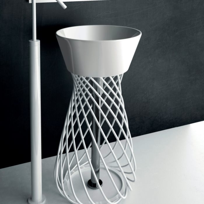 ArtCeram раковина (накладная), wil001 01 00 wire цвет: белый глянцевый