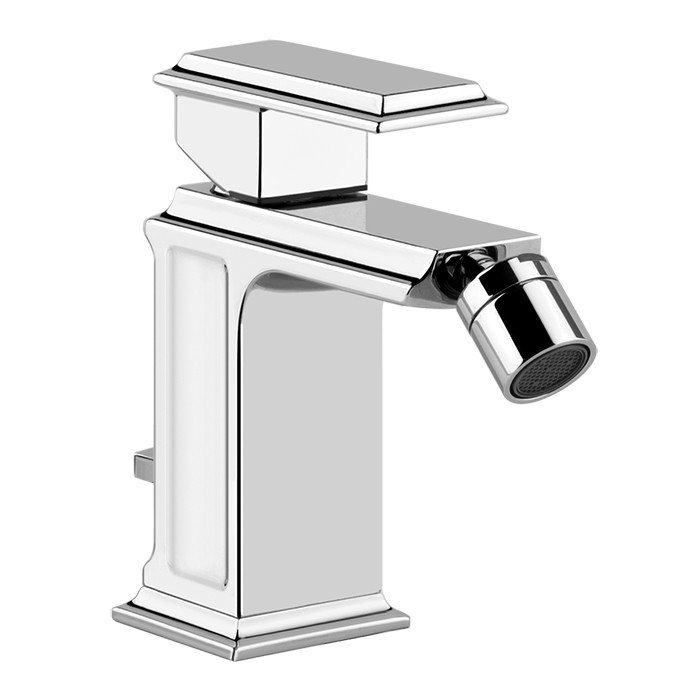 Gessi Смеситель для биде на 1 отверстие, с донным клапаном, Eleganza, 46007#713 цвет: античная бронза