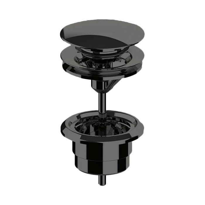 Донный клапан 1"1/4 для раковины, Almar, E094000.AB цвет: черный металл брашированный PVD