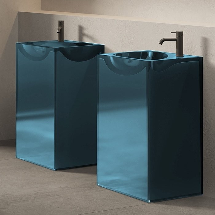 Раковина напольная 490х450хh880 мм, DEA DESIGN Pedestal Basin, синий арт. DD2024 495 R11