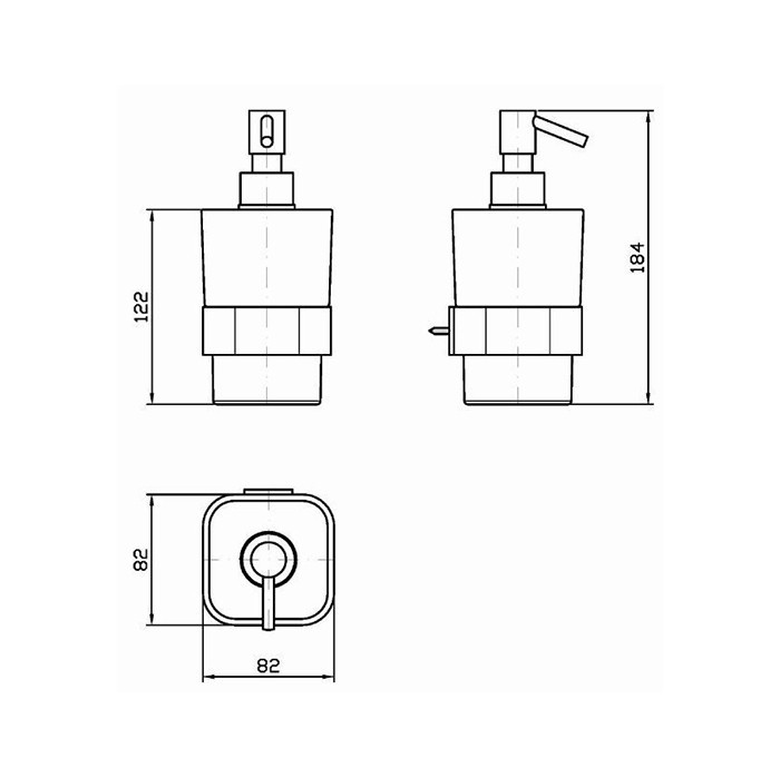 Zucchetti дозатор для мыла, подвесной, soft, хром/белый арт. zac715