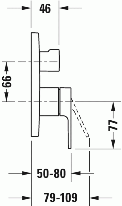 Duravit однорычажный смеситель для душа b35210018010, b.3, b35210018010 цвет: хром