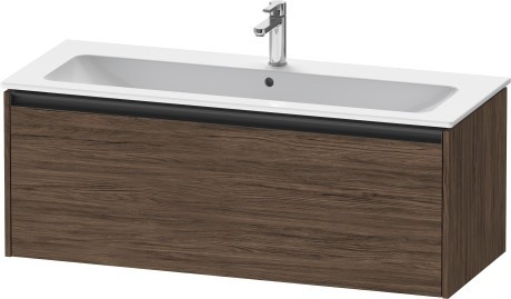 Duravit тумба подвесная под раковину 480 мм х 1210 мм х 440 мм, ketho.2, k25065021210000 цвет: орех темный