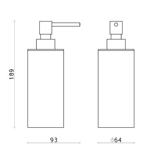 Cisal дозатор для жидкого мыла, настольный xi090611d1 xion cisal, цвет: нержавеющая сталь