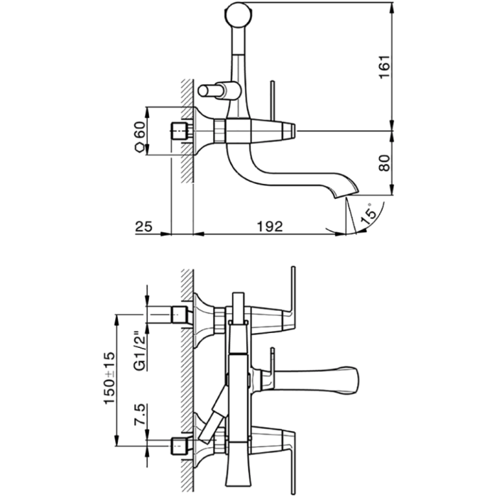 Cisal смеситель для ванны двухрычажный, с душевым комплектом cf0000607e cherie, цвет: розовое золото