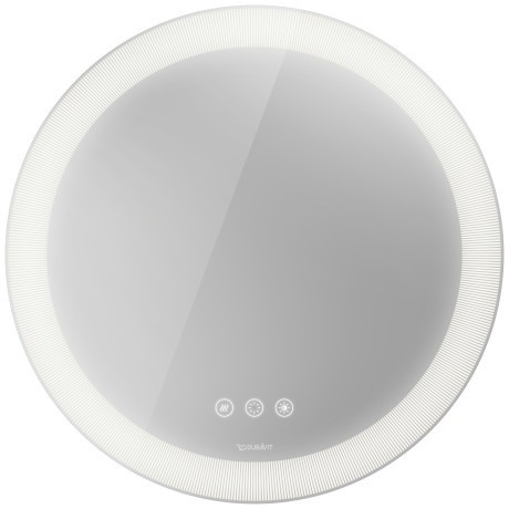 Duravit зеркало круглое с подсветкой plus декор radia, happy d.2 plus, hp7485s0000 цвет: