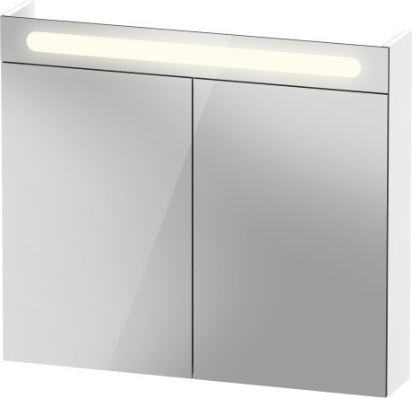 Duravit зеркальный шкаф с подсветкой 148 мм х 800 мм х 700 мм, с двумя дверцами, no.1, n17921000000000 цвет: белый